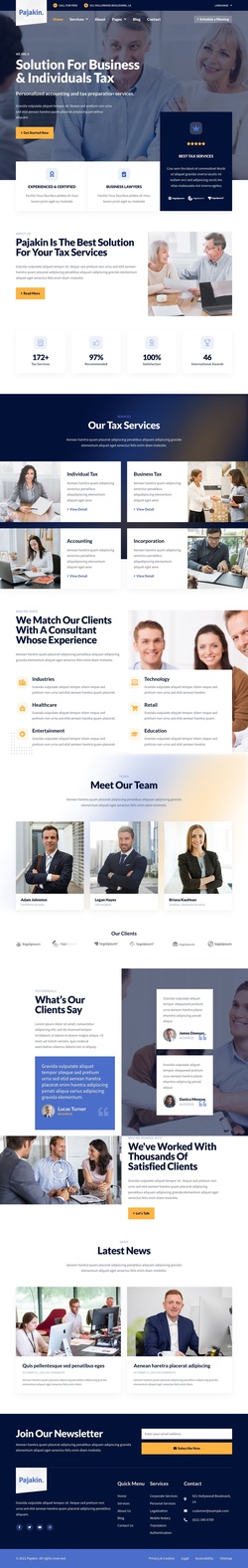 Finance & Consulting Website Templates