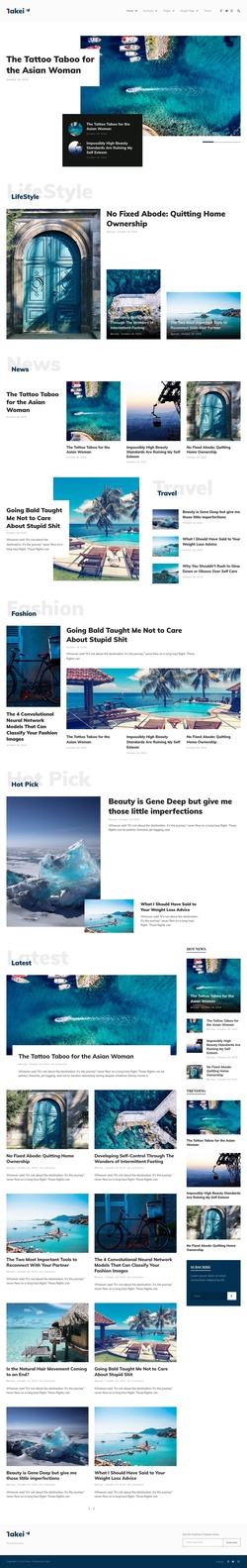 News & Magazines Website Templates