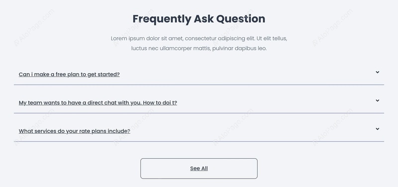 Frequently Asked Questions Overview Website Template