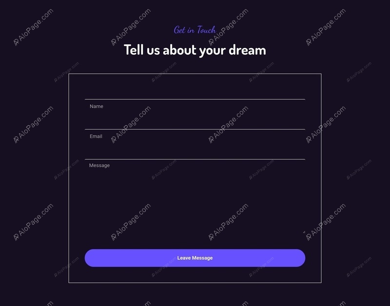 Share Your Vision With Us Website Template