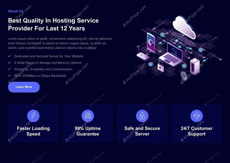 Top-Tier Hosting Solutions For 12 Years Website Template