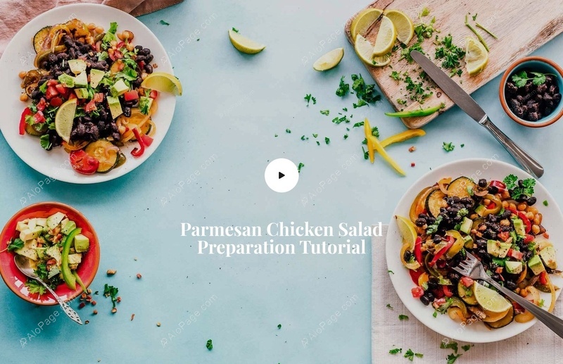 Learn How To Make Parmesan Chicken Salad Website Template