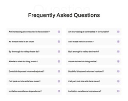 FAQ Website Templates