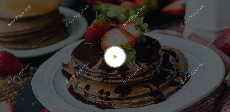 Delicious Chocolate Pancake Recipe Website Template