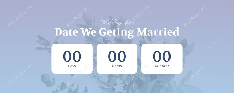 Countdown To Your Special Day Website Template