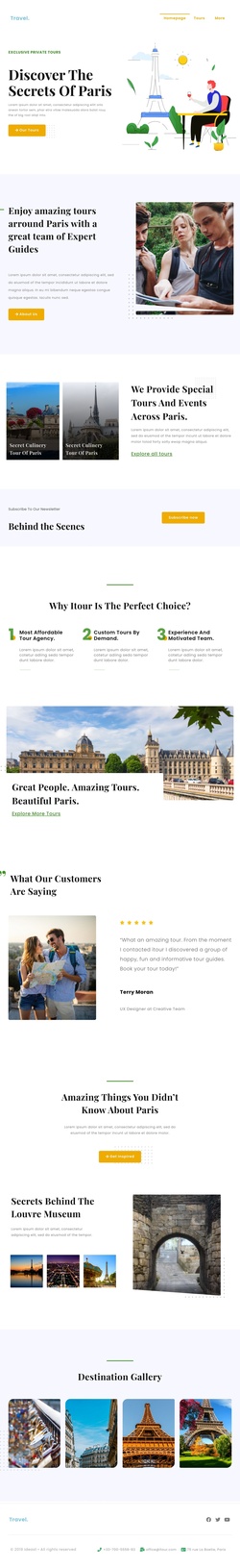 Travel & Hotels Website Templates