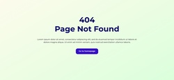 Page Not Found Error