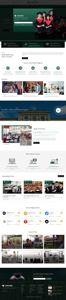 Education & Courses Website Templates