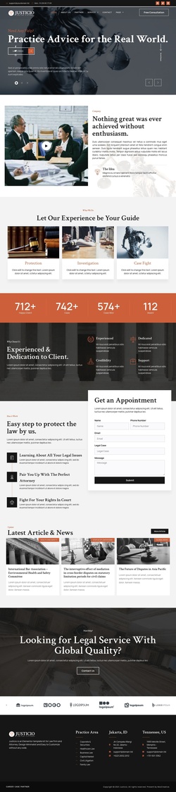 Corporate & Law Website Templates