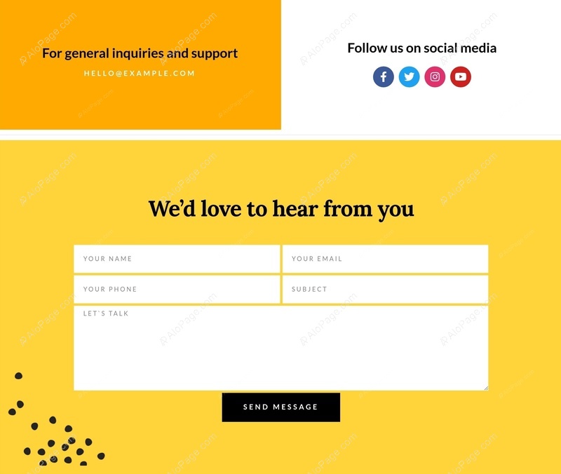 Connect With Us Today Website Template