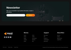 Newsletter Signup Website Templates