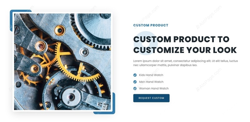 Customize Your Look With Our Custom Products Website Template