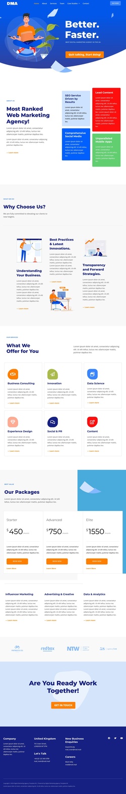 Business & Services Website Templates