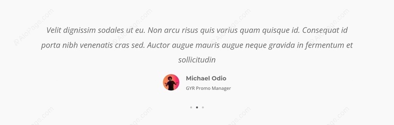 Inspirational Quote Section Website Template