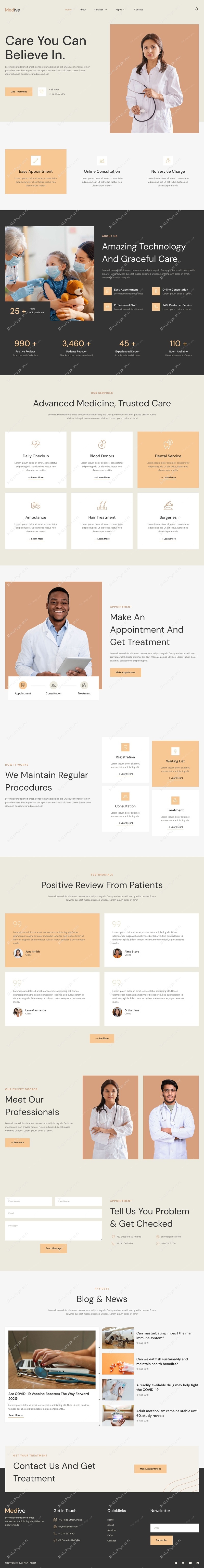 Trusted Care For Your Health Website Template
