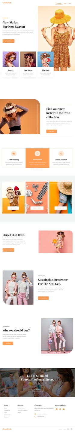 Fashion & Beauty Website Templates