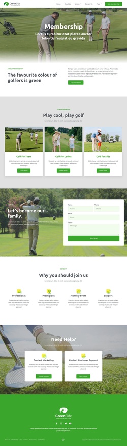 Sports & Fitness Website Templates