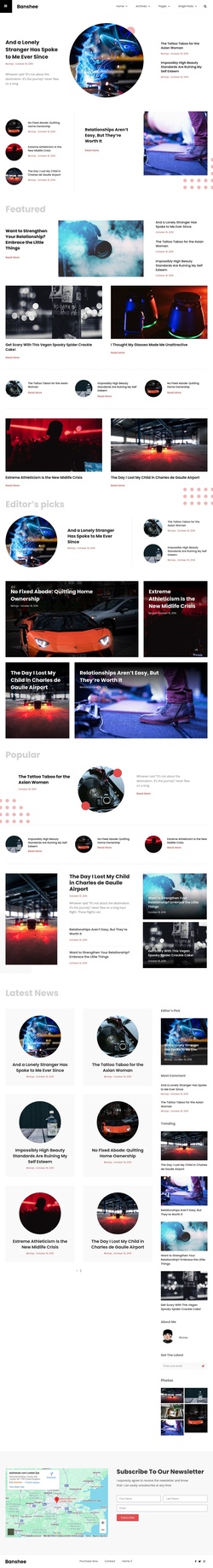 News & Magazines Website Templates