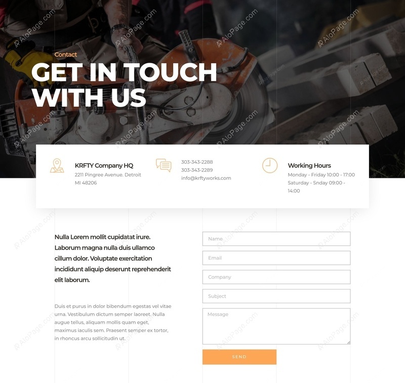 Connect With Us For More Information Website Template