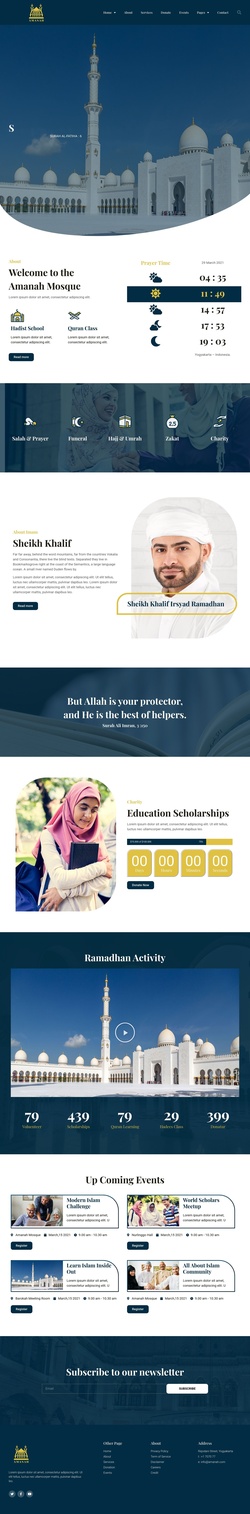 Non-Profit & Religion Website Templates