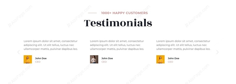 Customer Testimonials Showcase Website Template