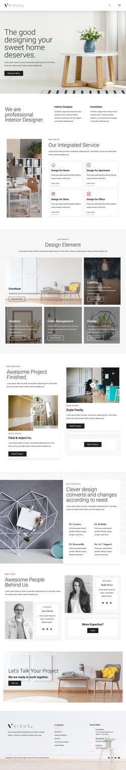 Design & Interior Website Templates