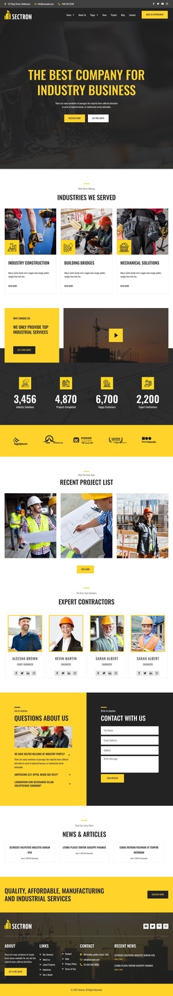 Business & Services Website Templates