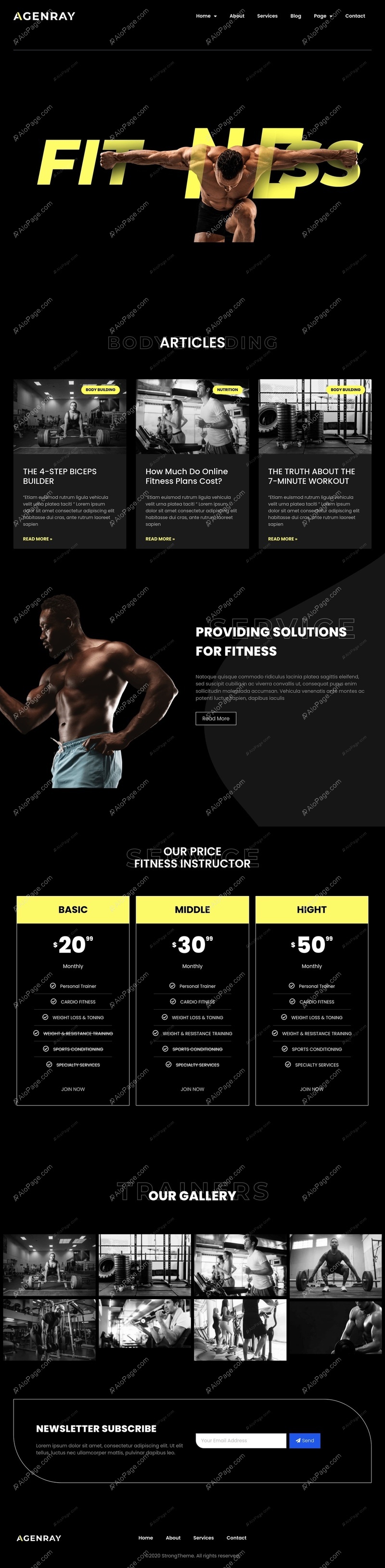 Revitalize Your Fitness Journey Website Template