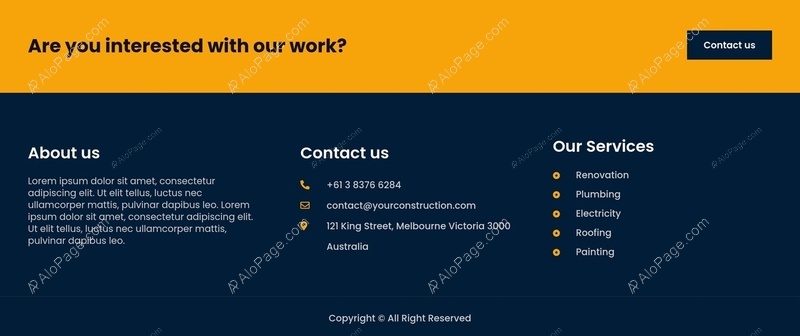 Engage With Our Construction Services Website Template