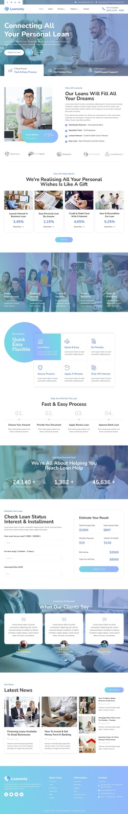 Finance & Consulting Website Templates