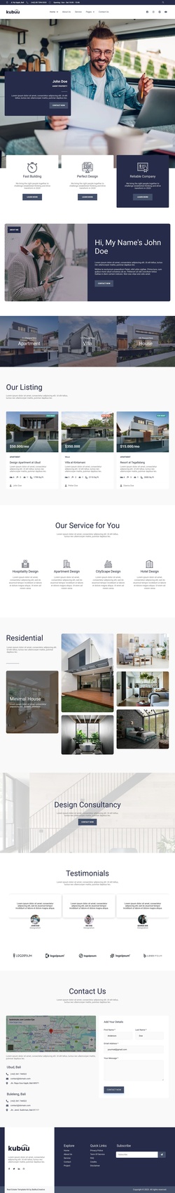 Design & Interior Website Templates