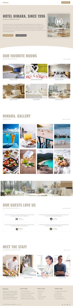 Travel & Hotels Website Templates