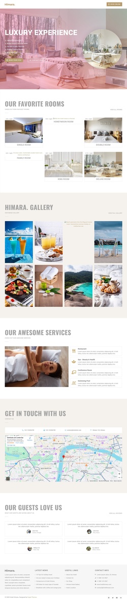 Travel & Hotels Website Templates