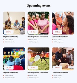 Event List Website Templates