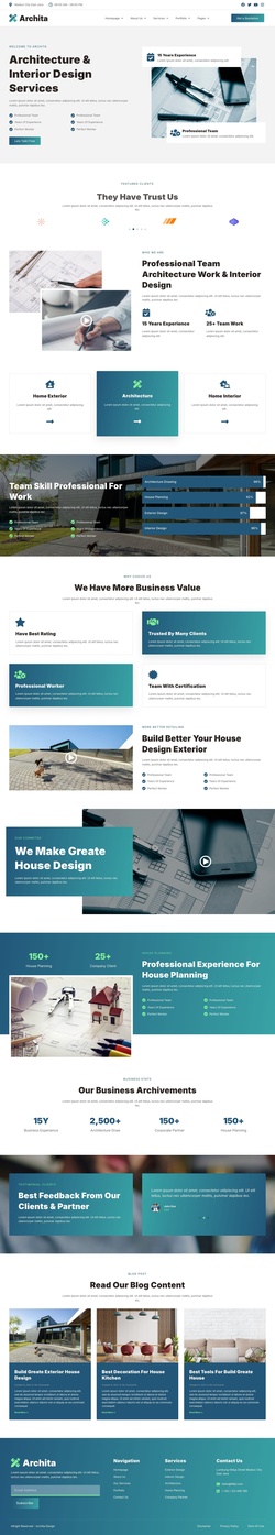 Design & Interior Website Templates