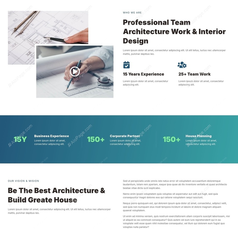 Expert Architectural Services & Teamwork Website Template