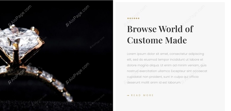 Explore Exclusive Custom Jewelry Designs Website Template