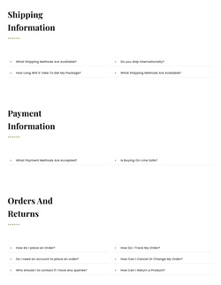 FAQ Website Templates