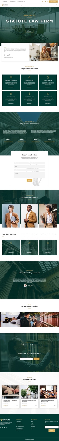 Corporate & Law Website Templates