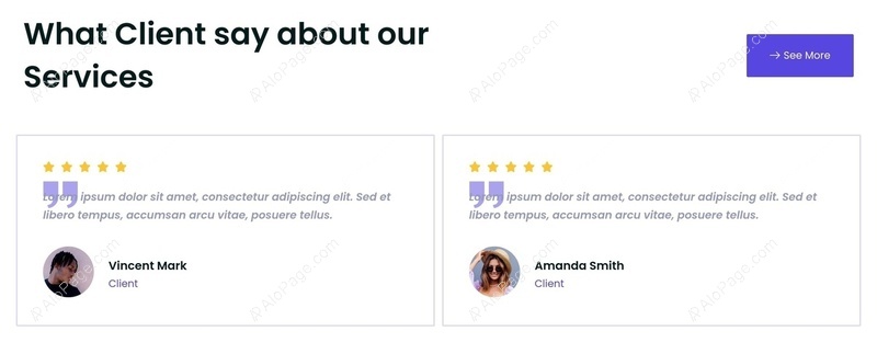 Client Testimonials Showcasing Service Quality Website Template