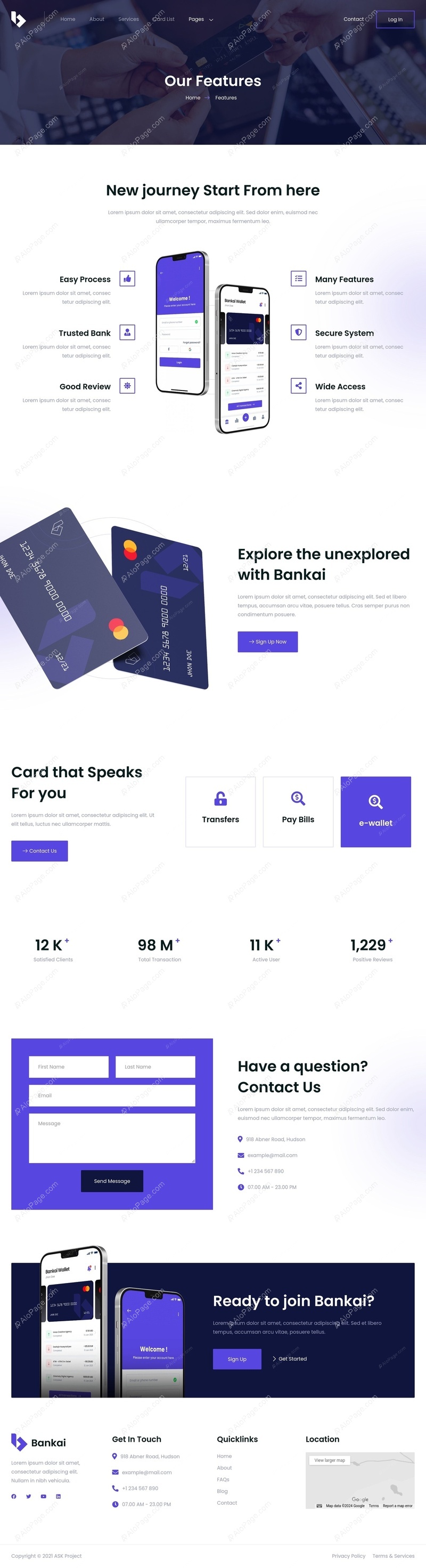 Seamless Digital Banking Experience Website Template