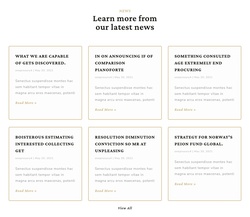 Blog Posts Website Templates