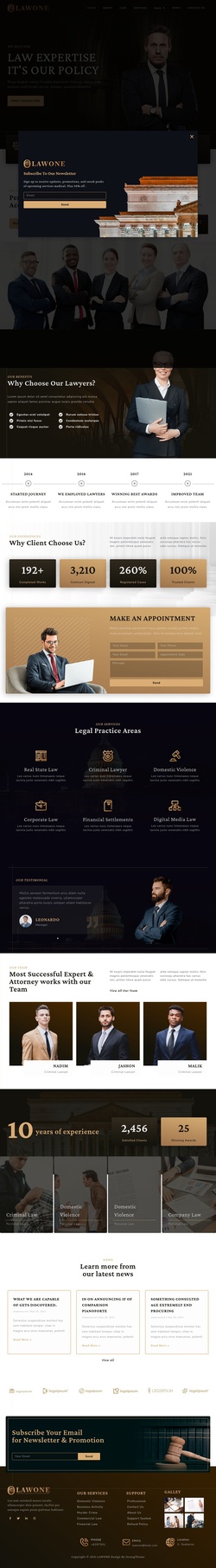 Corporate & Law Website Templates