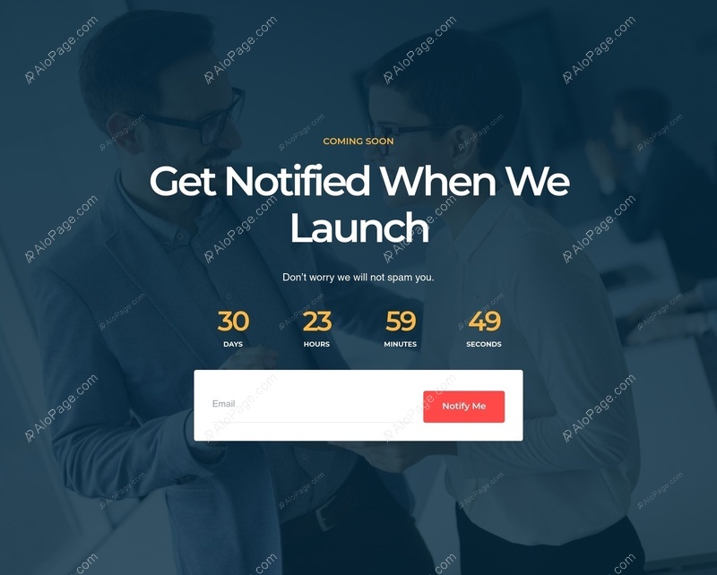 Stay Updated For Our Big Launch Website Template