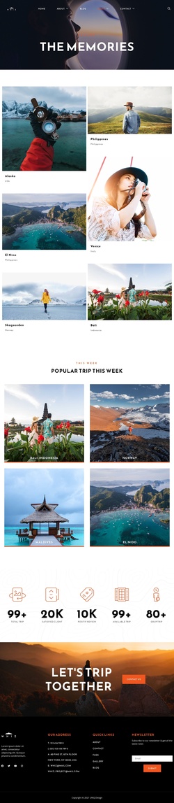 Travel & Hotels Website Templates