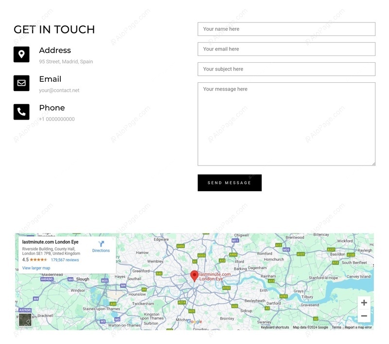 Connect With Us - Contact Website Template