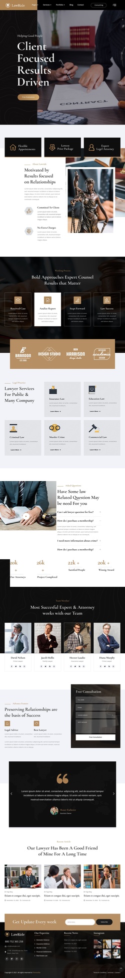 Corporate & Law Website Templates