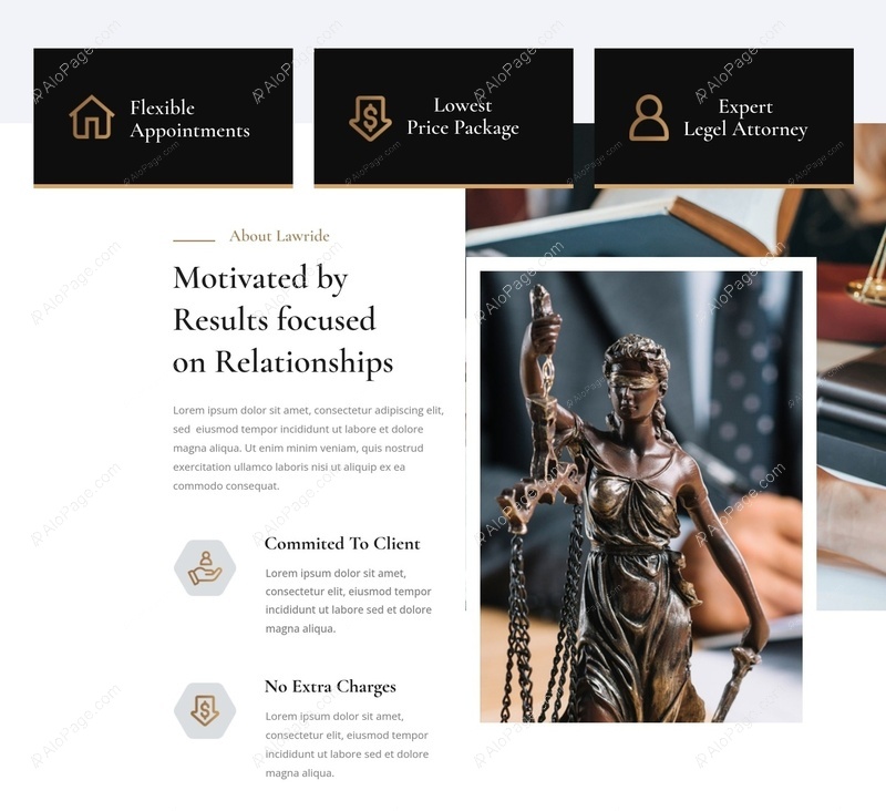 Expert Legal Services Tailored Just For You Website Template