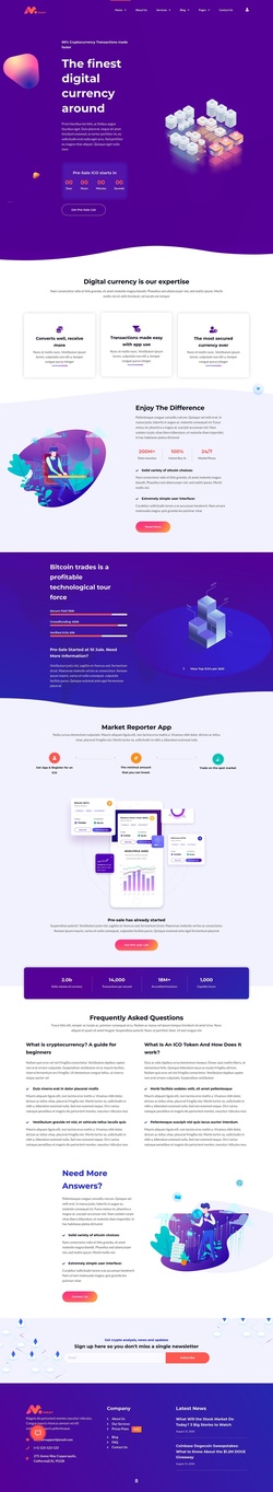 Finance & Consulting Website Templates