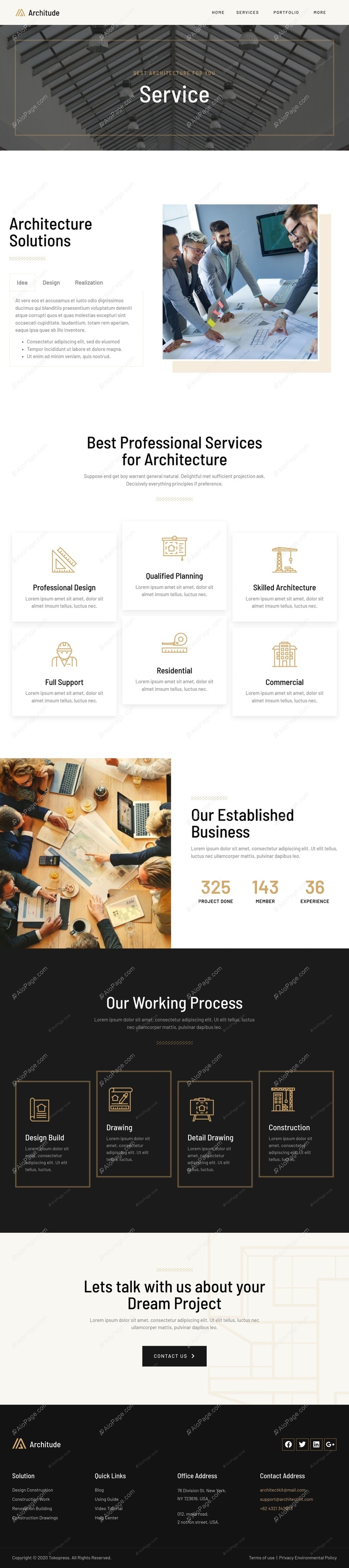 Expert Architecture Solutions For Your Needs Website Template